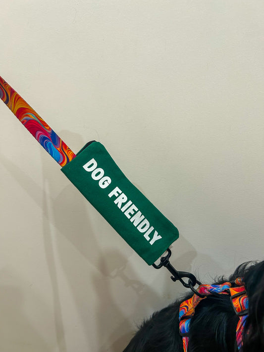 “DOG FRIENDLY” Leash Wrap - Green