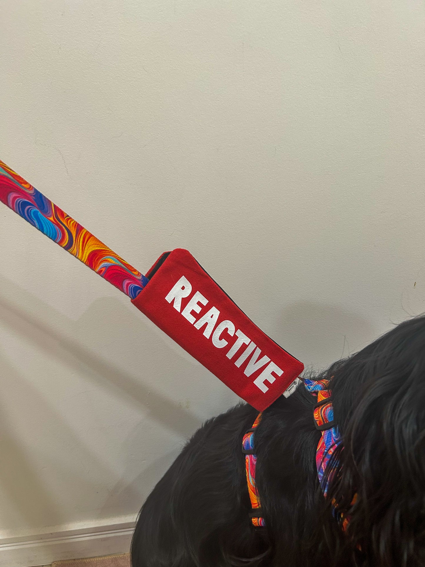 “REACTIVE” Leash Wrap - Red
