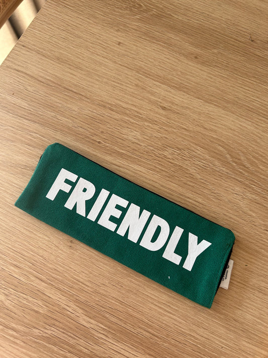 “FRIENDLY” Leash Wrap - Green