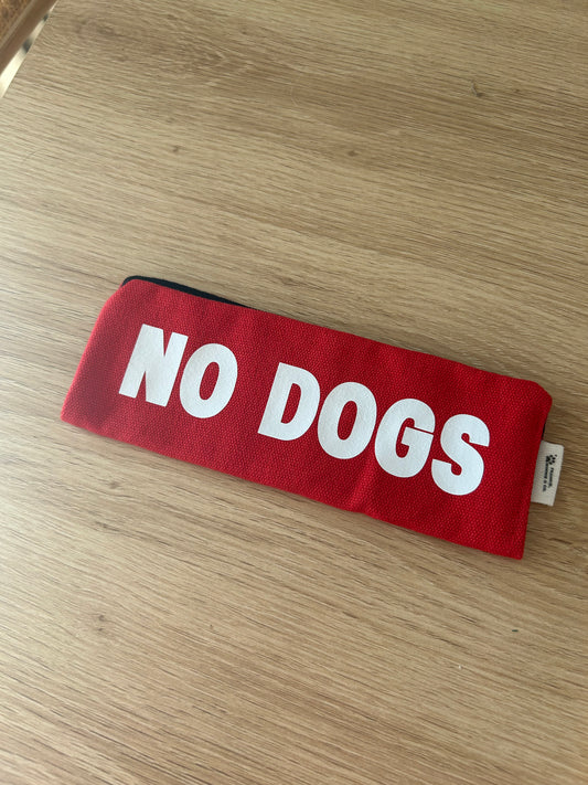 “NO DOGS” Leash Wrap - Red